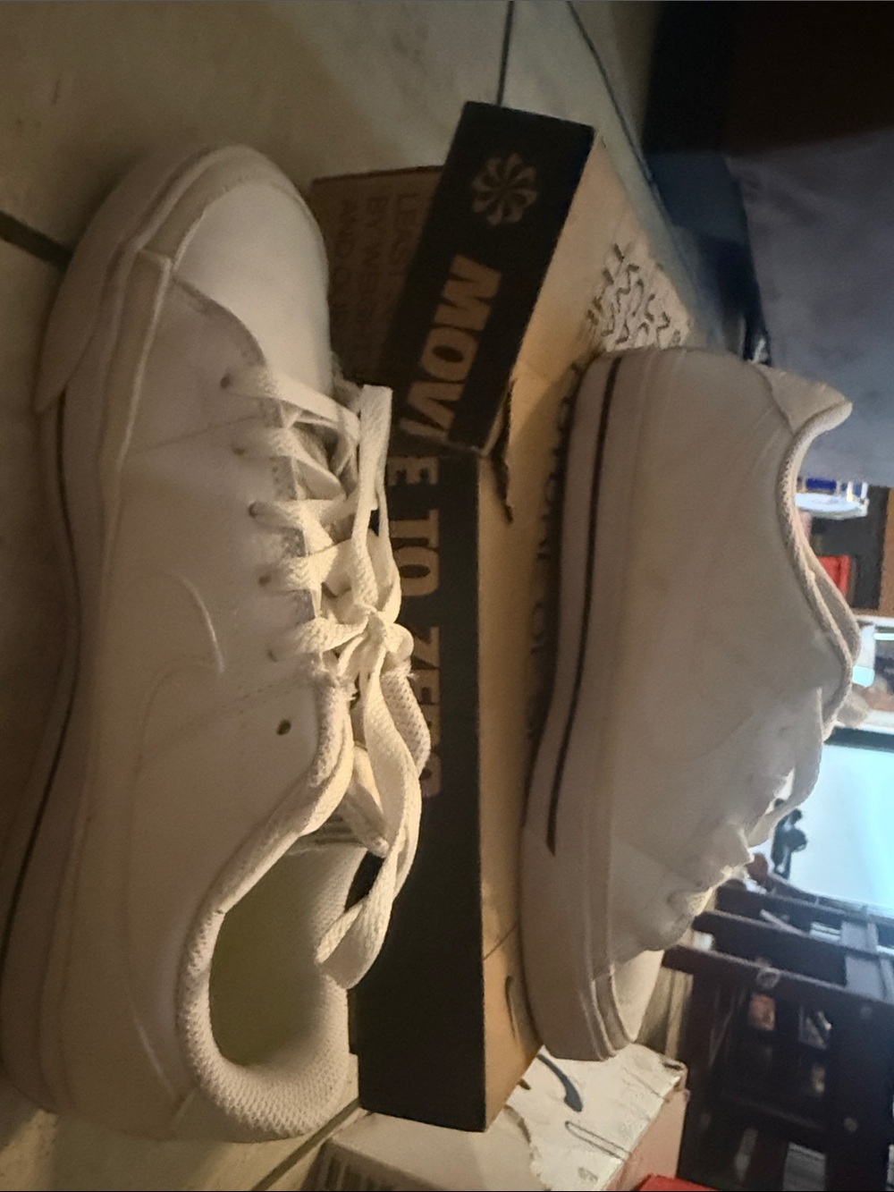 Classic White Lace-Up Sneakers